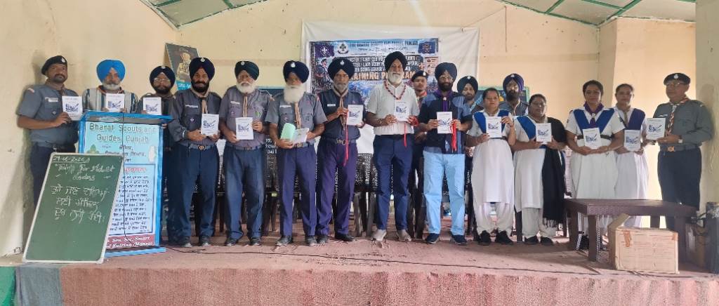 Unveiling of Scouting for Boys Edition 2026 held at Tara Devi Editor says this book will fulfill the lack of literature in mother tongue Punjabi